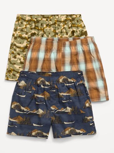 Old Navy Printed Boxer Shorts 3-Pack - Camping Out in Saudi Arabia
