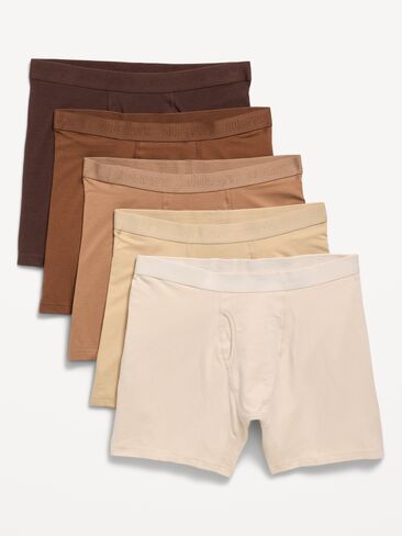 Old Navy 5-Pack Soft-Washed Boxer Briefs -- 6.25-inch inseam - Mellow Skins in Kuwait