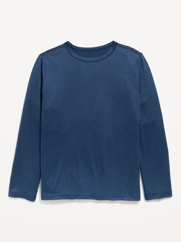 Old Navy CloudMotion Long-Sleeve Performance T-Shirt for Boys - OBSCURE NIGHT in Kuwait