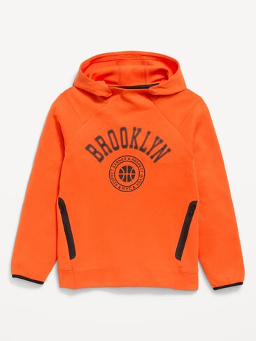 Old Navy Dynamic Fleece Graphic Pullover Hoodie for Boys - Ginger Juice in Kuwait
