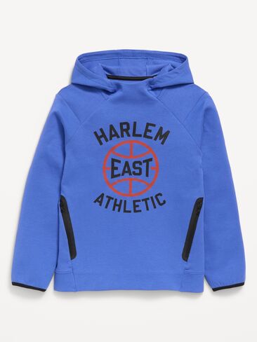 Old Navy Dynamic Fleece Graphic Pullover Hoodie for Boys - Blue in Kuwait