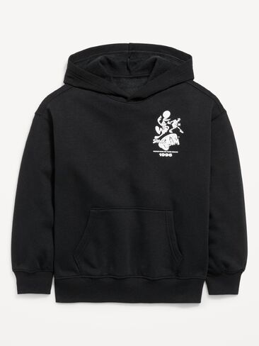 Old Navy Space Jam™ Gender-Neutral Oversized Pullover Hoodie for Kids - Black Jack in Kuwait