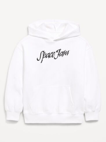 Old Navy Space Jam™ Gender-Neutral Oversized Pullover Hoodie for Kids - White Lilies in Kuwait