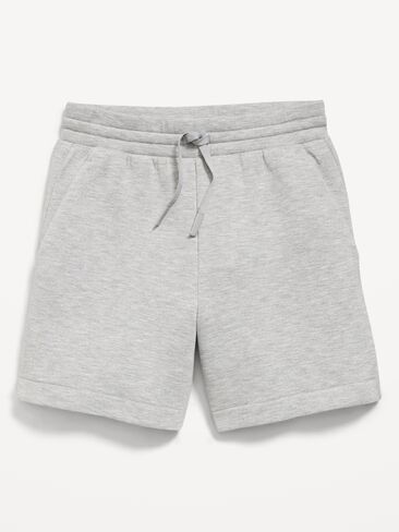 Old Navy Bounce Fleece Baggy Shorts for Boys - Light Heather Gray in Kuwait