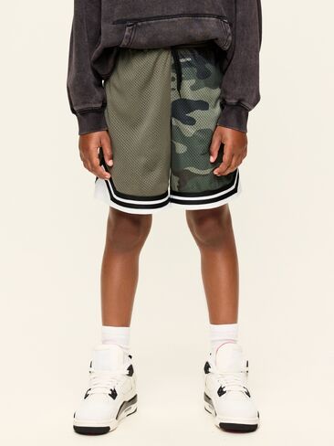 Old Navy Knee Length Mesh Basketball Shorts for Boys - Loden in Kuwait
