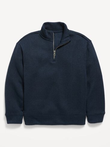 Old Navy Sweater-Fleece Quarter-Zip for Boys - In the Navy in Kuwait