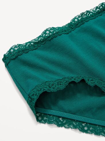 Old Navy Lace-Trim Hipster Underwear - Deep Lagoon in Kuwait