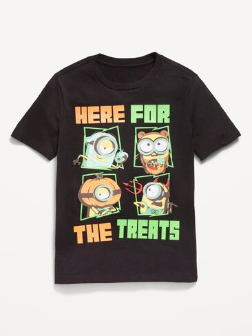 Old Navy Minions™ Gender-Neutral Graphic T-Shirt for Kids - Black Jack in Kuwait