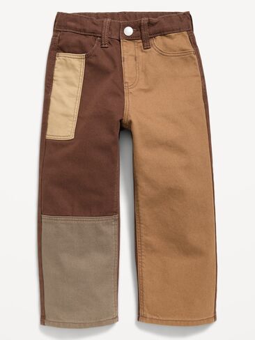 Old Navy Baggy Patched Jeans for Toddler Boys - Brown in Kuwait