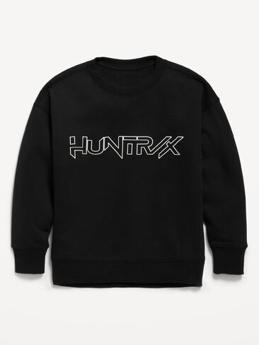 Old Navy KPop Demon Hunters™ Oversized Graphic Tunic Sweatshirt for Girls - Black Jack in Kuwait