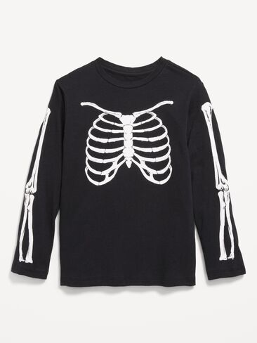 Old Navy Long-Sleeve Graphic T-Shirt for Boys - Black in Kuwait