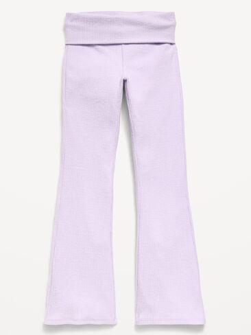 Old Navy CozePlush Foldover Pants for Girls - Dusky Lavender in Kuwait