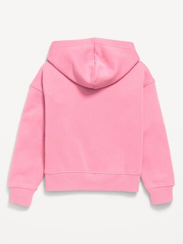 Old Navy Fleece Full-Zip Hoodie for Girls - Pink Skeleton in Kuwait