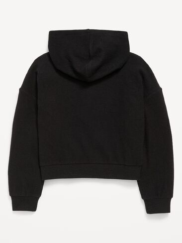 Old Navy CozePlush Pullover Hoodie for Girls - Black Jack in Kuwait