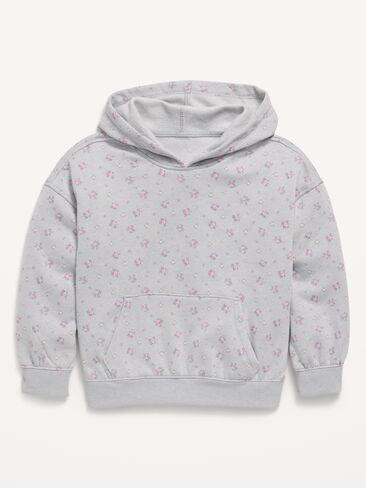 Old Navy Oversized Graphic Pullover Hoodie for Girls - Ditsy Floral in Kuwait