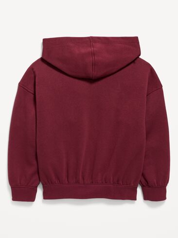Old Navy Oversized Graphic Pullover Hoodie for Girls - Red Lacquer in Kuwait
