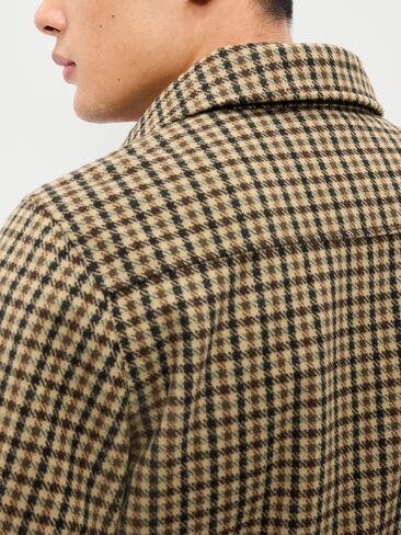 Old Navy Relaxed Harrington Jacket - Brown Plaid in Kuwait