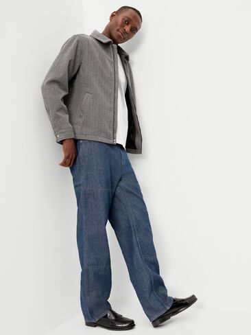 Old Navy Relaxed Harrington Jacket - Herringbone in Saudi Arabia