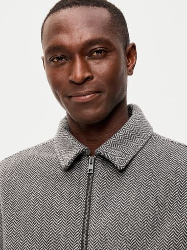 Old Navy Relaxed Harrington Jacket - Herringbone in Saudi Arabia