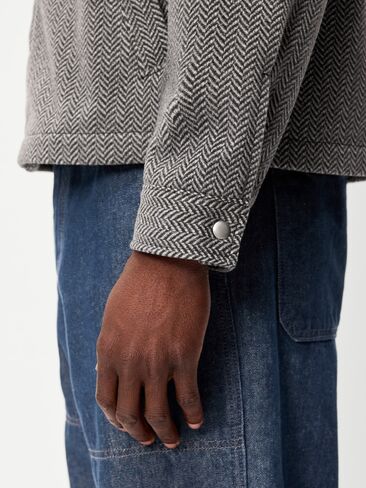 Old Navy Relaxed Harrington Jacket - Herringbone in Saudi Arabia