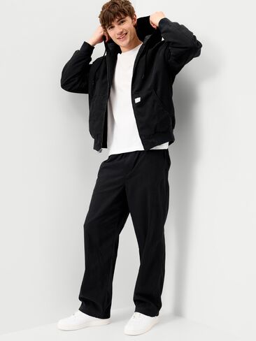 Old Navy Oversized Canvas Hoodie - Black Jack in Kuwait