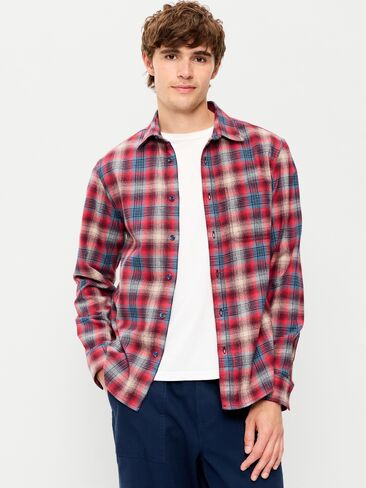 Old Navy Relaxed Long-Sleeve Plaid Flannel Pocket Shirt - Tomales Bay in Kuwait