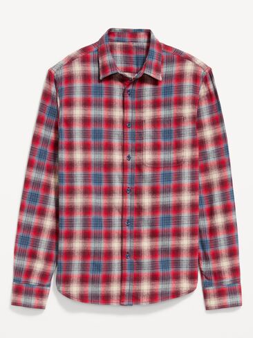 Old Navy Relaxed Long-Sleeve Plaid Flannel Pocket Shirt - Tomales Bay in Kuwait