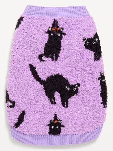 Old Navy Cozy Halloween Sweater for Pets - Purple Cats in Saudi Arabia