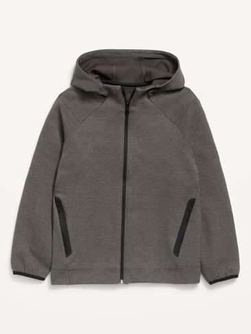 Old Navy Dynamic Fleece Full-Zip Hoodie for Boys - Charcoal in Kuwait
