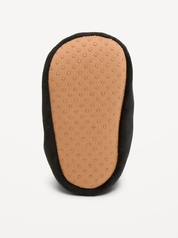 Old Navy Velour Skeleton Slippers for Baby - Black Skeleton in Kuwait