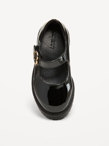 Old Navy Shiny Faux-Leather Mary Jane Shoes for Toddler Girls - Black Jack in Kuwait