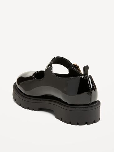 Old Navy Shiny Faux-Leather Mary Jane Shoes for Toddler Girls - Black Jack in Kuwait