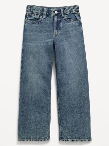 Old Navy Ultra Baggy Jeans for Girls - Medium Wash in Kuwait