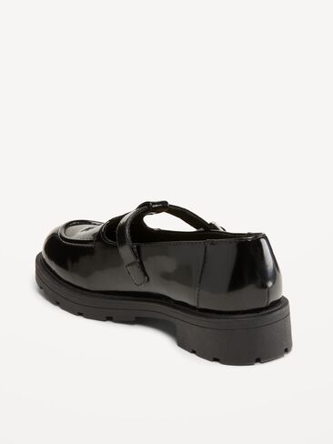 Old Navy Shiny Faux-Leather Mary Jane Shoes for Girls - Black Jack in Kuwait