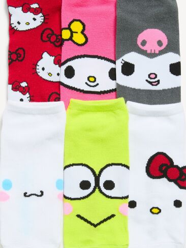 Old Navy Hello Kitty® 6-Pack Novelty Ankle Socks for Women - Hello Kitty in Saudi Arabia