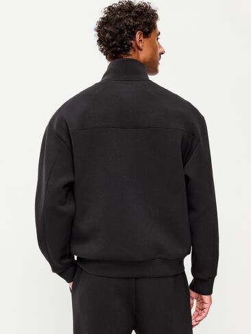 Old Navy Bounce Fleece Oversized Half-Zip Pullover Sweatshirt - Black Jack in Saudi Arabia