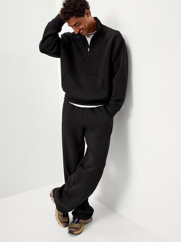 Old Navy Bounce Fleece Oversized Half-Zip Pullover Sweatshirt - Black Jack in Saudi Arabia