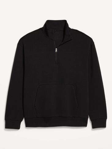 Old Navy Bounce Fleece Oversized Half-Zip Pullover Sweatshirt - Black Jack in Saudi Arabia