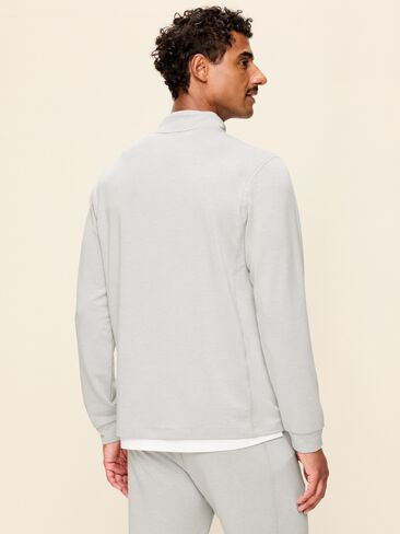 Old Navy Recharge Knit Quarter-Zip Pullover - Light Gray Heather in Kuwait