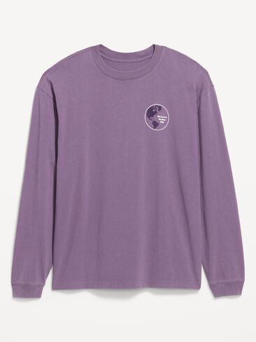 Old Navy Lived-In Pro Long-Sleeve Graphic T-Shirt - Story Dust in Kuwait