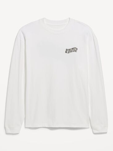 Old Navy Lived-In Pro Long-Sleeve Graphic T-Shirt - White Lilies in Kuwait