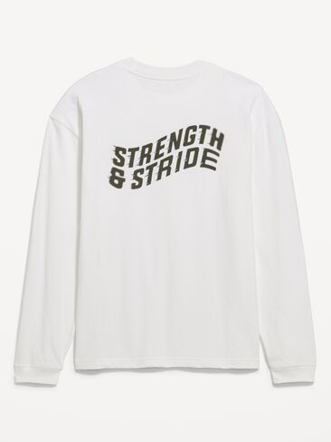 Old Navy Lived-In Pro Long-Sleeve Graphic T-Shirt - White Lilies in Kuwait