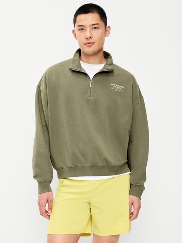 Old Navy Lived-In Pro Quarter Zip - Dill Caper in Kuwait