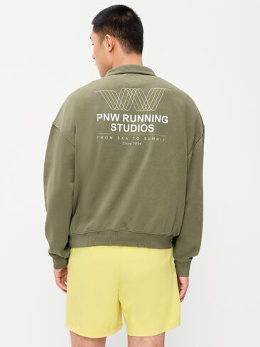 Old Navy Lived-In Pro Quarter Zip - Dill Caper in Kuwait