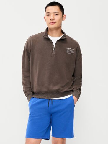 Old Navy Lived-In Pro Quarter Zip - Glacial Stone in Kuwait