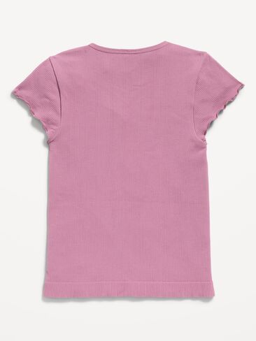 Old Navy Fitted Seamless Ribbed  Performance Top for Girls - Rosewash in Kuwait