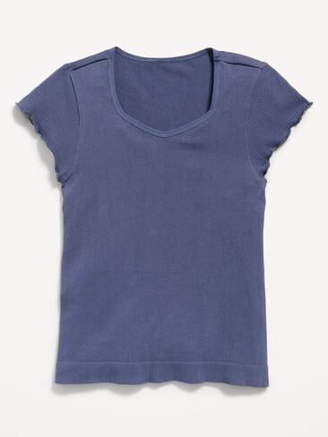 Old Navy Fitted Seamless Ribbed  Performance Top for Girls - Swept Away in Kuwait