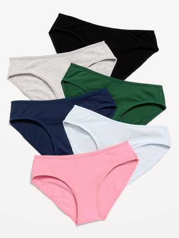Old Navy Bikini Underwear 6-Pack for Girls - Solid Pack in Kuwait