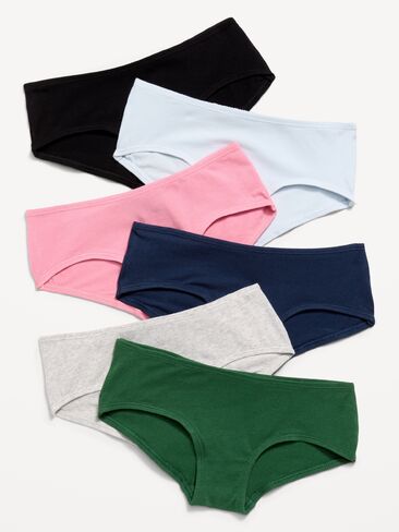 Old Navy Hipster Underwear 6-Pack for Girls - Solid Pack in Kuwait