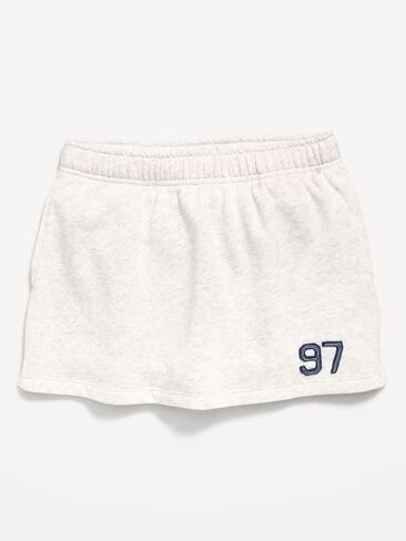 Old Navy Fleece Skort for Girls - Light Heather Gray in Kuwait
